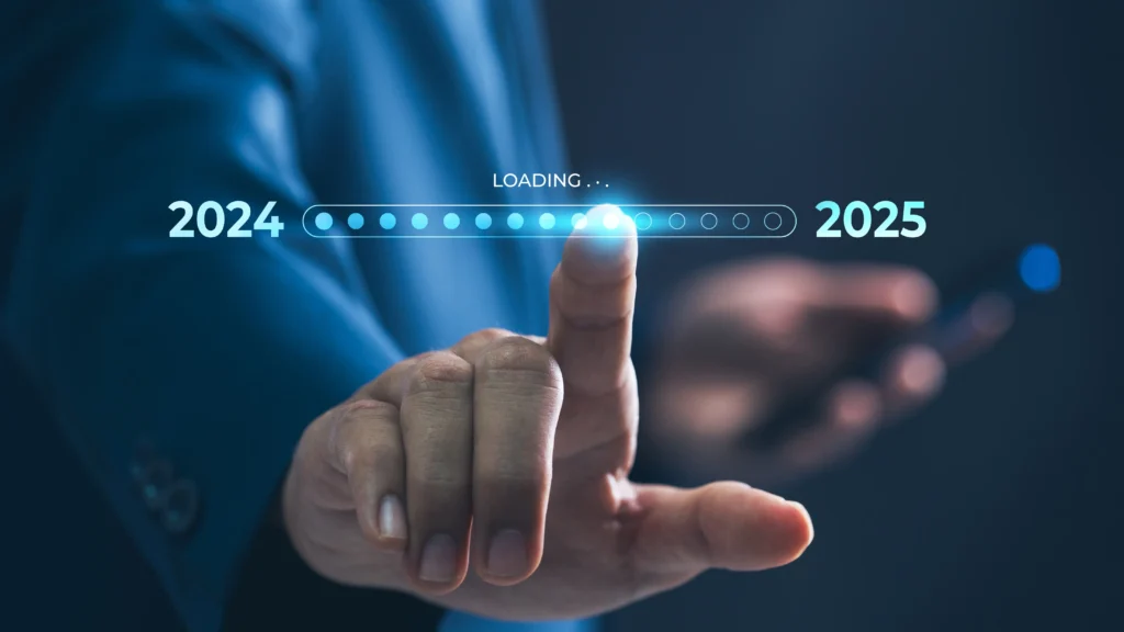 Loading transition from 2024 to 2025