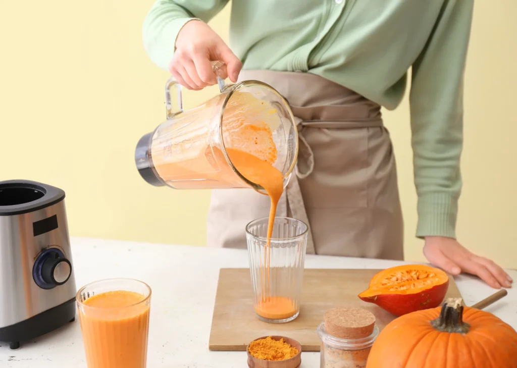 Pumpkin-juice-making