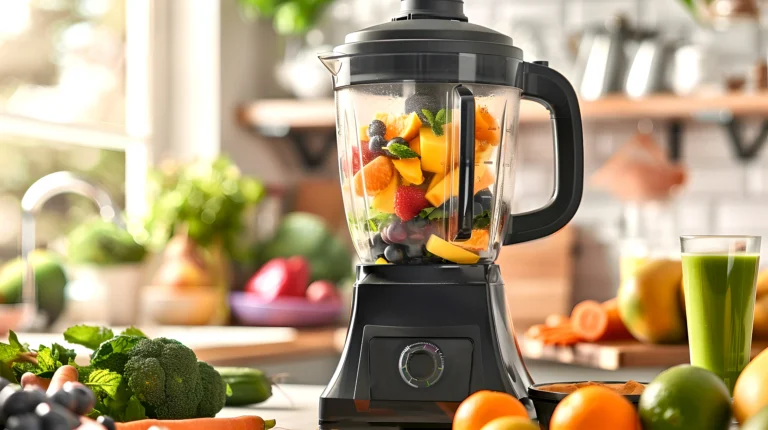 blending smoothie