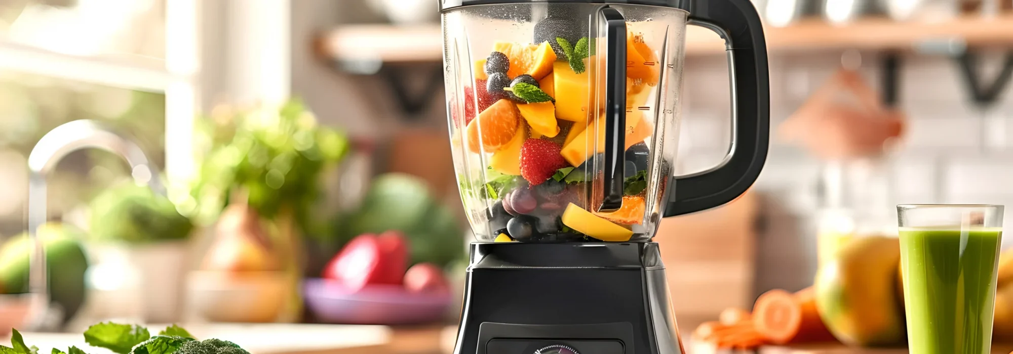 blending smoothie